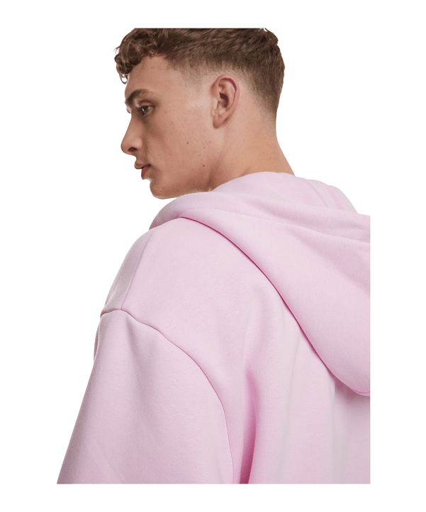 Urban Classic Fluffy Kapuzenjacke Rosa - rosa