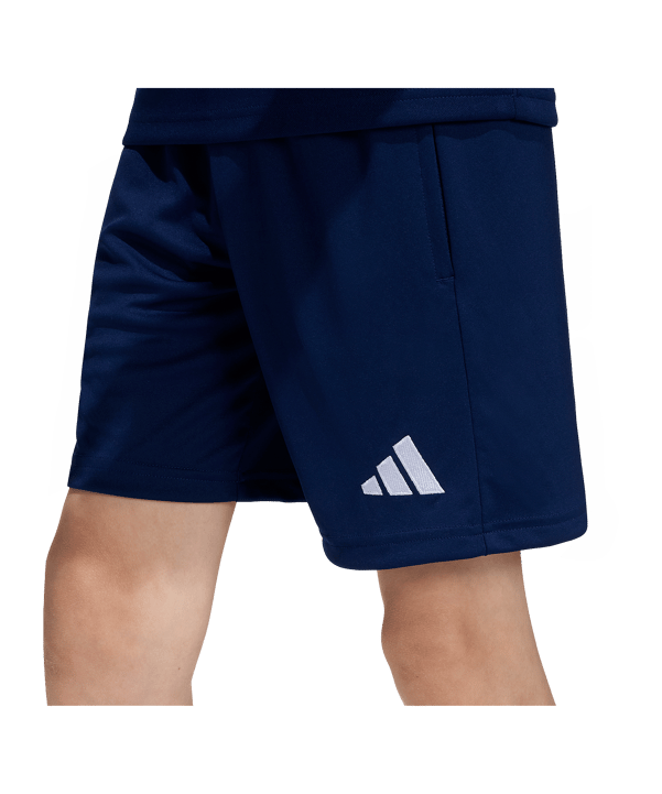 adidas Entrada 26 Short Kids Dunkelblau - weiss