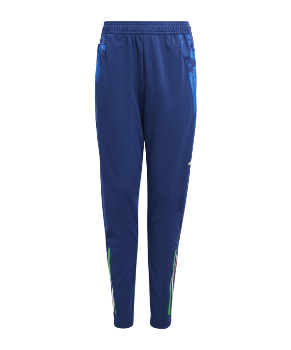 adidas Italien Trainingshose EM 2024 Kids Blau - blau