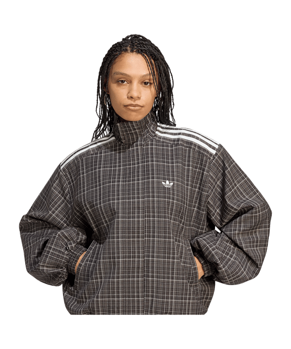 adidas Originals Blousy Check Jacke Damen Braun - braun