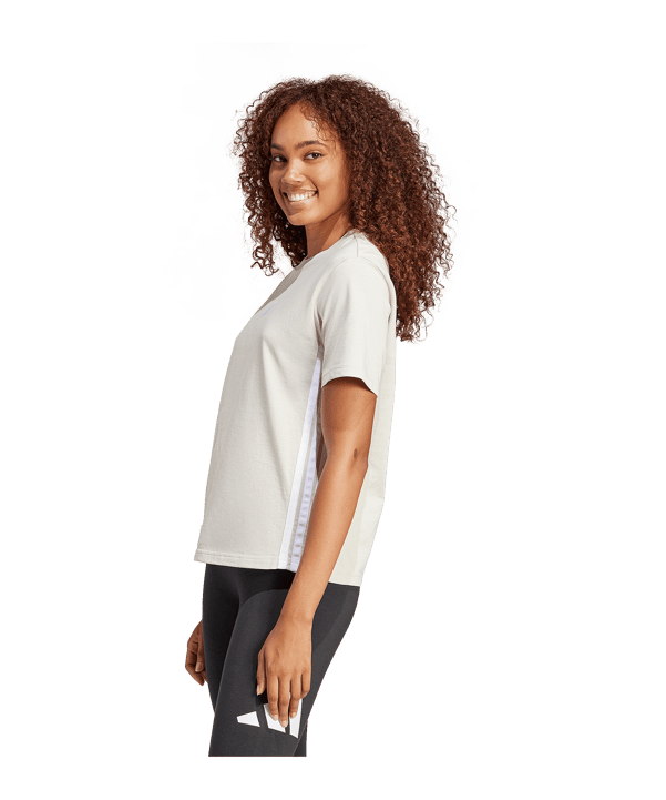 adidas T-shirt Dames Beige - beige