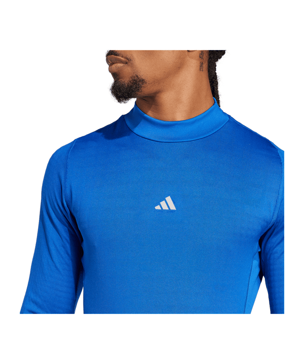 adidas Techfit COLD.RDY Longsleeve Blau - blau