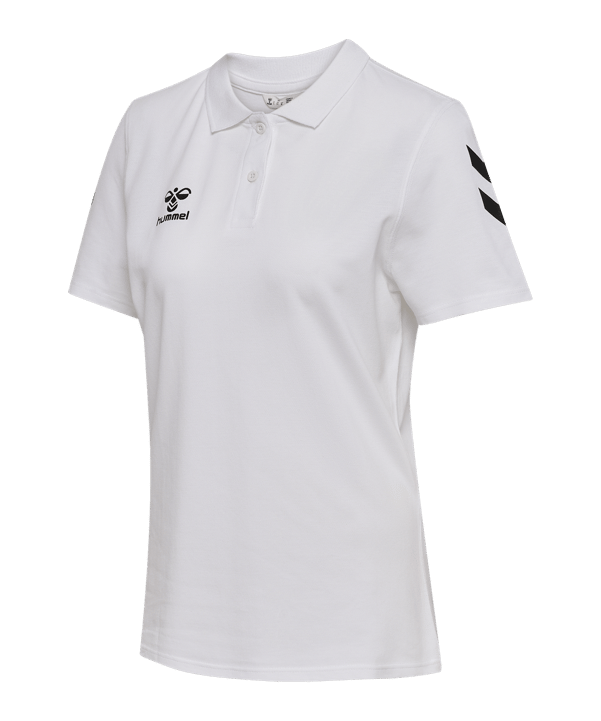 Hummel Go 2.0 Chevron Polo Damen Weiß F9001 - bianco