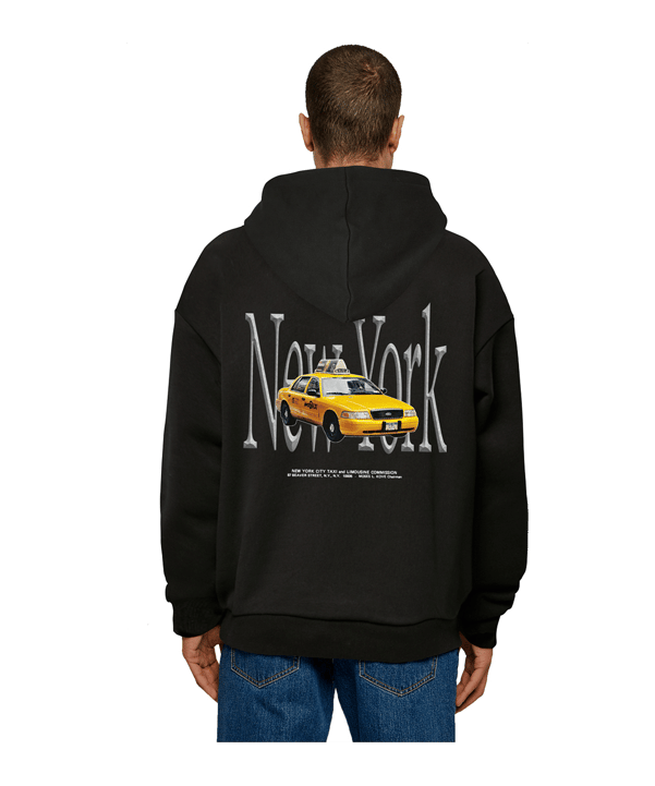 Mister Tee NY Taxi Hoody Schwarz - schwarz
