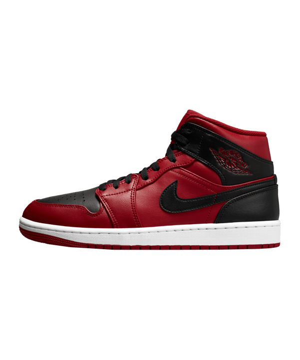 Jordan Air 1 Mid Rot Schwarz Weiss F660 - rot