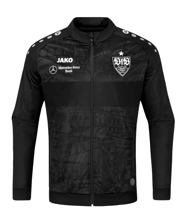 JAKO VfB Stuttgart Prematch Jacke 2022/2023 Schwarz F800 - schwarz