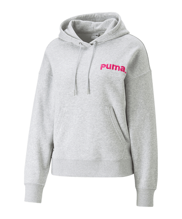 PUMA TEAM Hoody Damen Grau F04 - grau