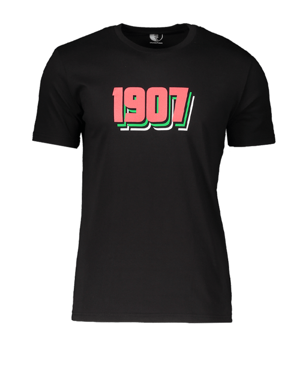 FC Augsburg T-Shirt Jahreszahl 1907 Schwarz Rot - schwarz