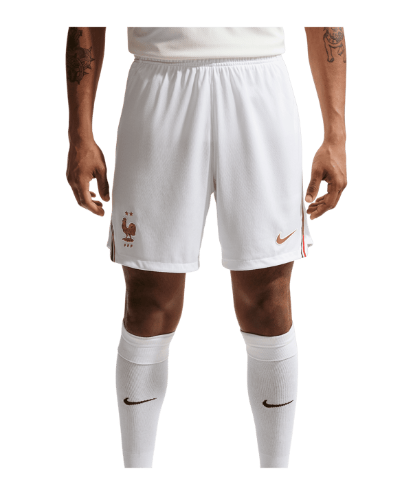 Nike FFF Frankreich Short Home WM 2026 Weiß F100 - weiss
