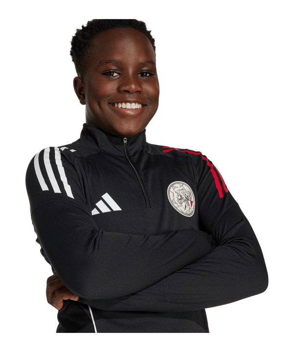 adidas Ajax Amsterdam Training Sweatshirt Kids Schwarz - schwarz