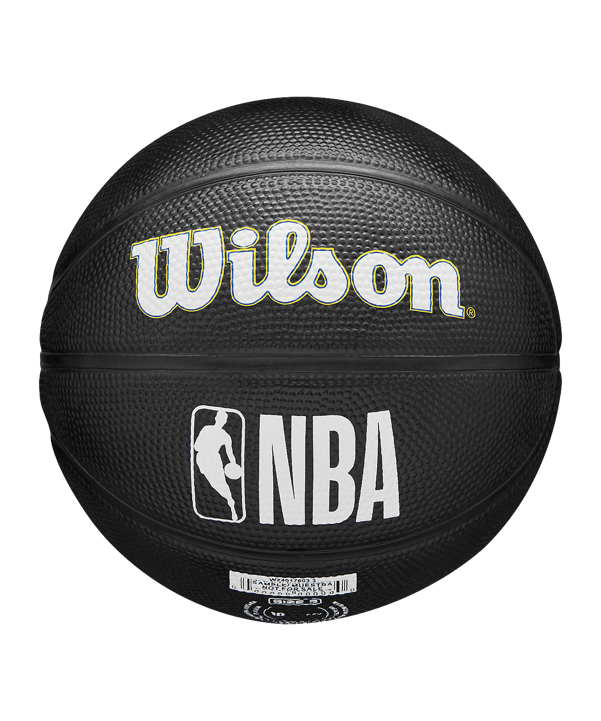 Wilson NBA Golden State Warriors Team Tribute Mini Basketball Basketbal Zwart - zwart