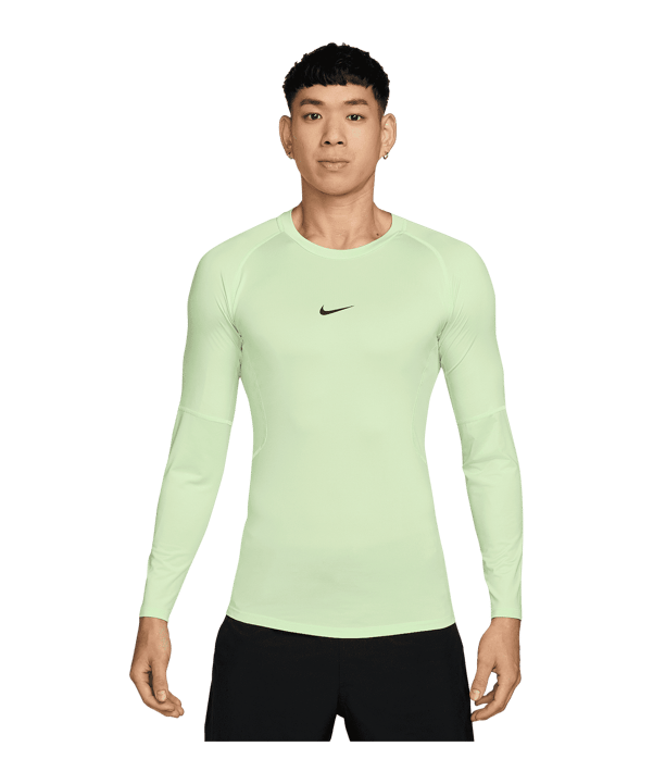 Nike Dri-Fit Tight Longsleeve Intimo A Maniche Lunghe Verde C360 - verde