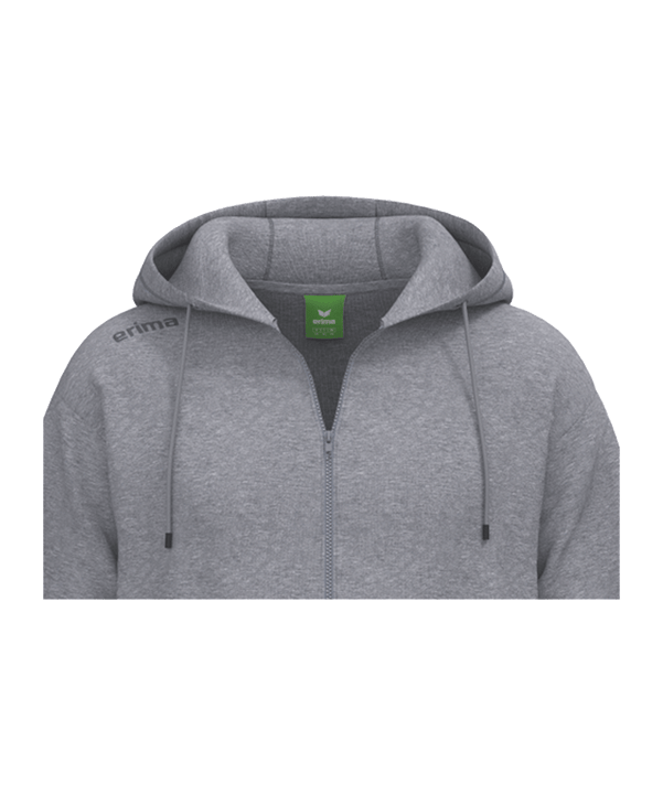Erima TS Kapuzenjacke Kids Grau - grau