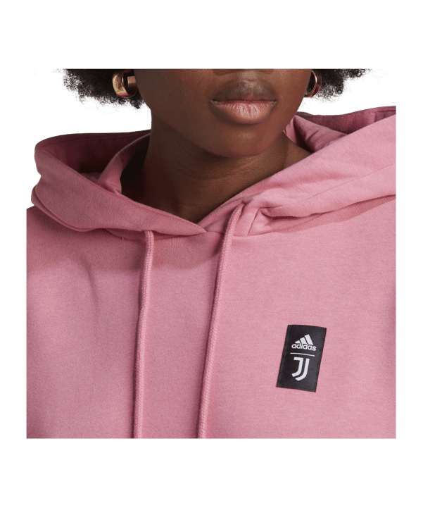 adidas Juventus Turin Hoody Damen Rosa - rosa