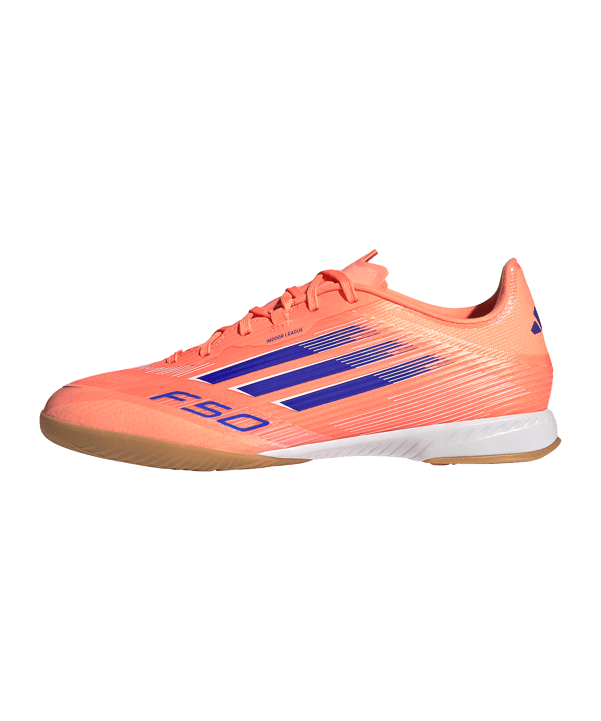 adidas F50 League IN Coral Blaze Orange - orange