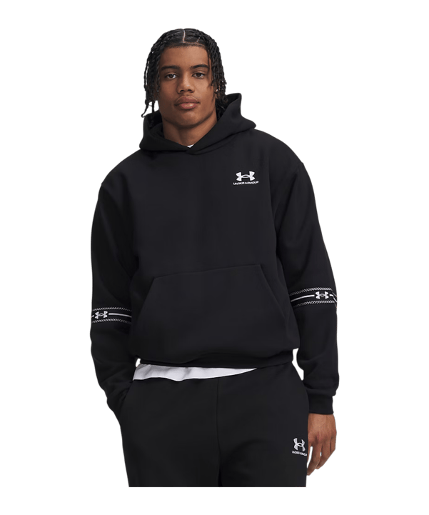 Under Armour Rival Flc Sweatshirt à capuche Noir C008 - noir