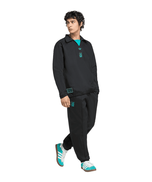 adidas FC Liverpool Icon Drill Sweatshirt Schwarz - schwarz