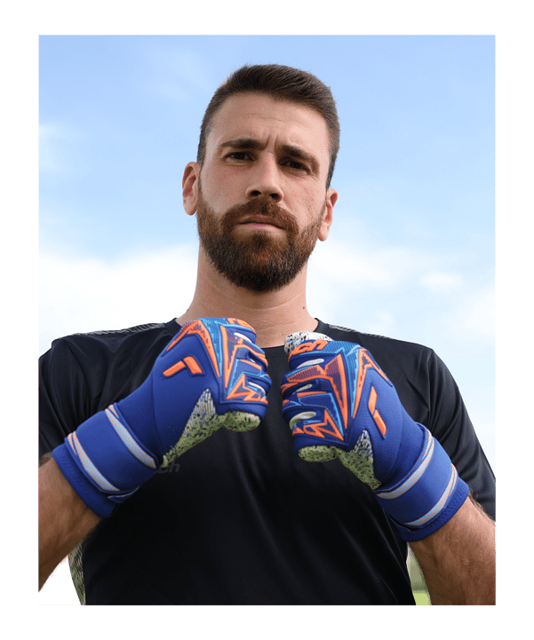 Reusch Attrakt Freegel Fusion Goaliator Torwarthandschuhe Blau - blau