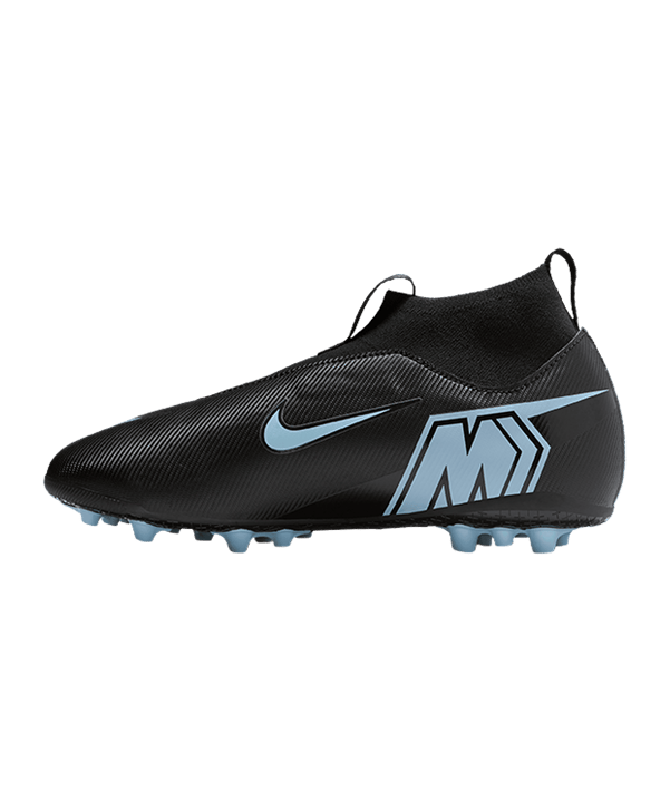 Nike Air Zoom Mercurial Superfly X Academy AG Shadow Kids Schwarz F001 - schwarz