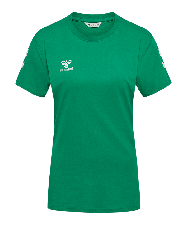Hummel Go 2.0 Chevron T-Shirt Damen Grün F6235 - gruen