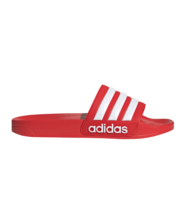 adidas Cloudfoam Adilette Shower Regular Rot Weiss - rot
