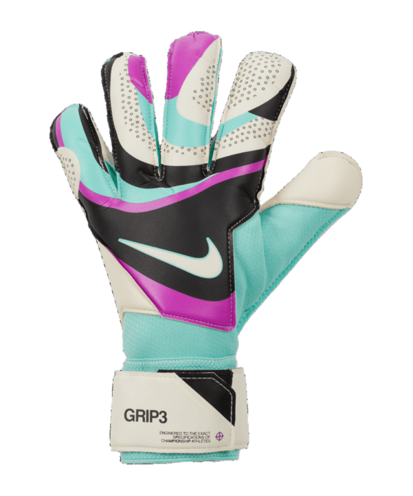 Nike Grip3 Torwarthandschuhe Schwarz Grün F010 - schwarz