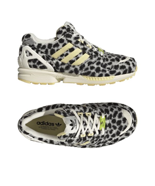 adidas Originals ZX 8020 Damen Weiss Gelb Schwarz - weiss
