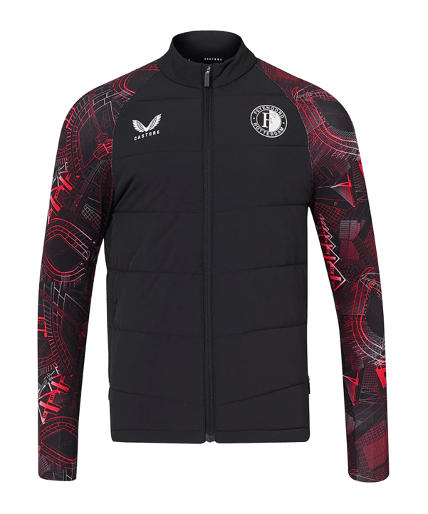 Castore Feyenoord Rotterdam Hybrid Jacke F001 - schwarz