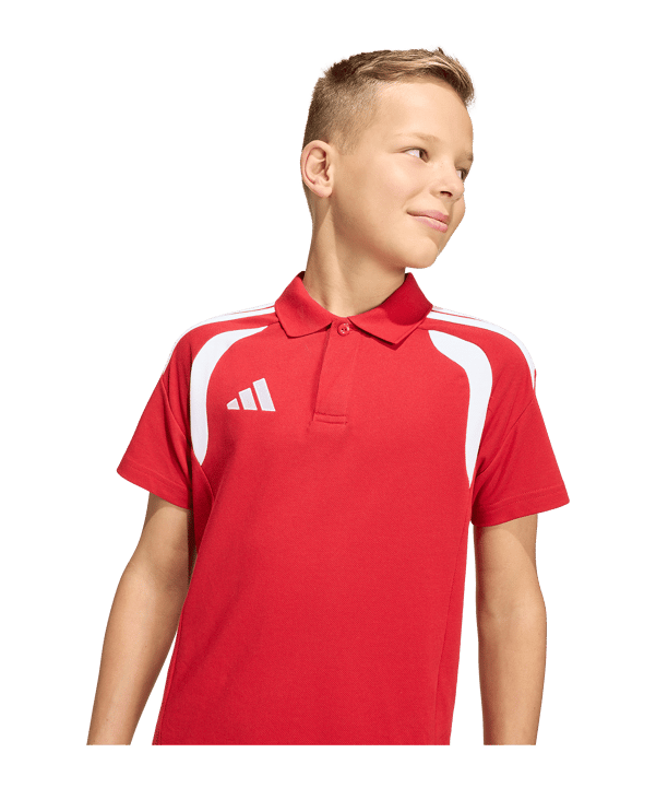 adidas Tiro 26 League Polo Kids Rot - rot