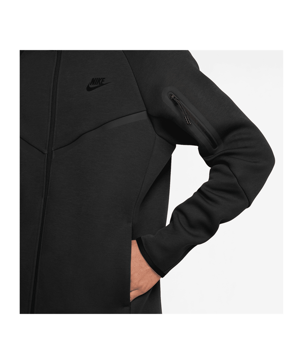 Nike Tech Fleece Hoody Schwarz F010 - schwarz