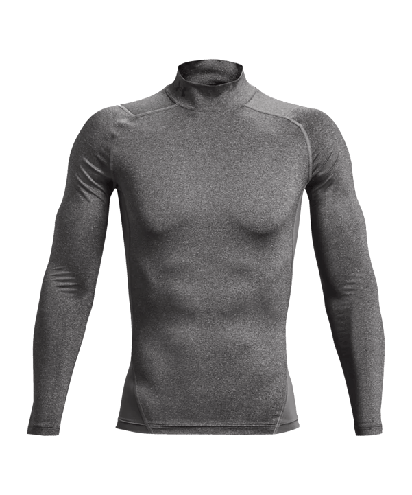 Under Armour Baselayer HG Comp Mock Longlseeve T-Shirt Grau F090 - grau