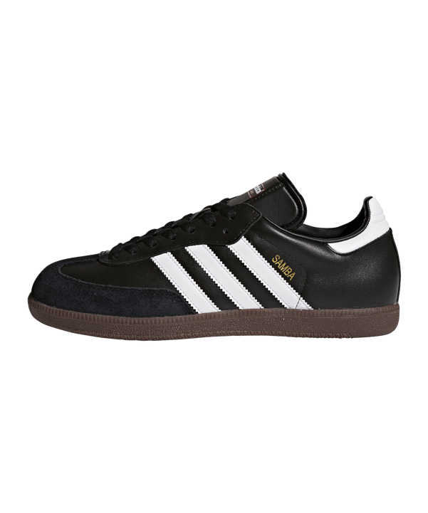adidas Samba Hallenschuh Leder Schwarz Weiss - schwarz