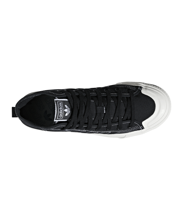 adidas Originals Nizza RF Hi Schwarz Weiss - schwarz