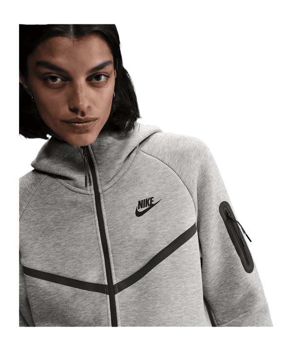 Nike Tech Fleece Kapuzenjacke Damen Grau F063 - grau