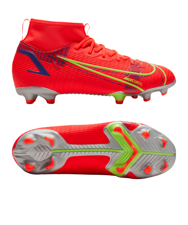 Nike Jr Mercurial Superfly VIII Spectrum Academy FG/MG Kids Rot F600 - rot