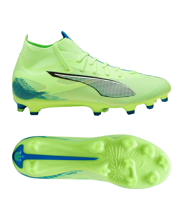 PUMA ULTRA 5 Match+ FG/AG Lights Out Damen Grün Weiss F03 - gruen