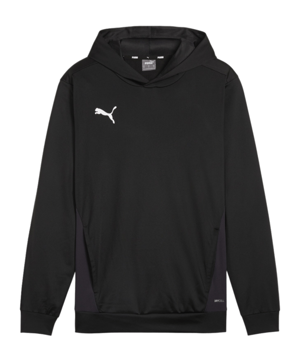 PUMA teamGOAL Hoody Schwarz Weiss Grau F03 - schwarz