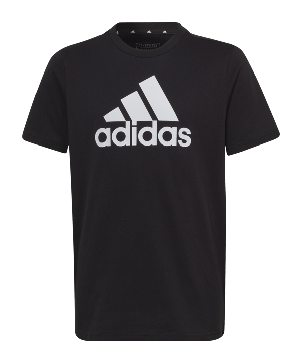adidas Essentials Big Logo Cotton Tee Black - schwarz