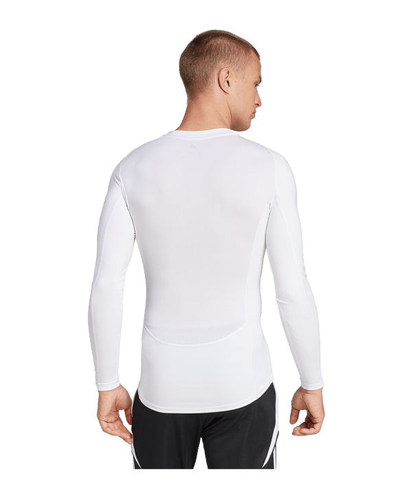 adidas Techfit Longsleeve Weiß - weiss