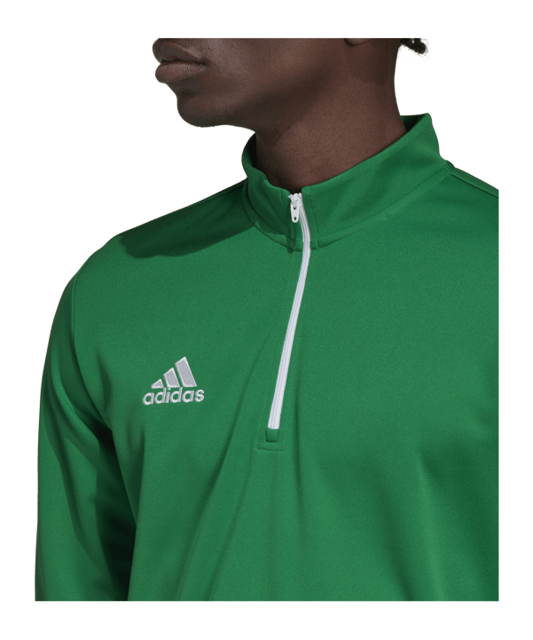adidas Entrada 22 HalfZip Sweatshirt Grün - gruen