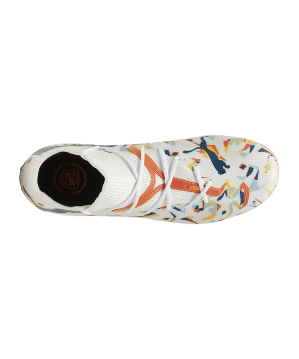 PUMA FUTURE 7 Match Creativity FG/AG Jr Kids Weiss Grün F01 - weiss