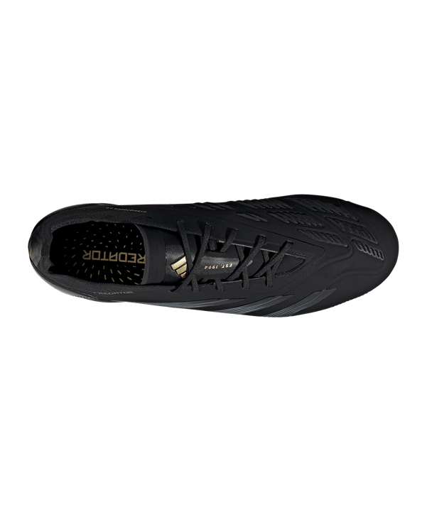 adidas Predator Elite FG Dark Spark Schwarz Grau - schwarz