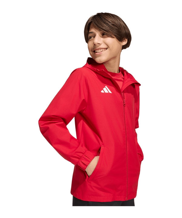 adidas Entrada 26 Jacke Kids Rot - rot