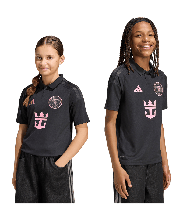 adidas Inter Miami Messi Trikot Away 2026/2027 Kids Schwarz - schwarz