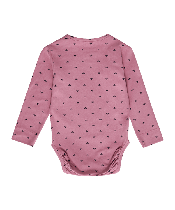 Hummel Mini Bee Aop Body L/S Anzug Kids Rosa F3203 - rosa