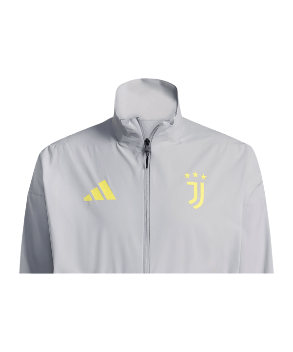 adidas Juventus Turin Anthem Jacke Kids Grau - grau