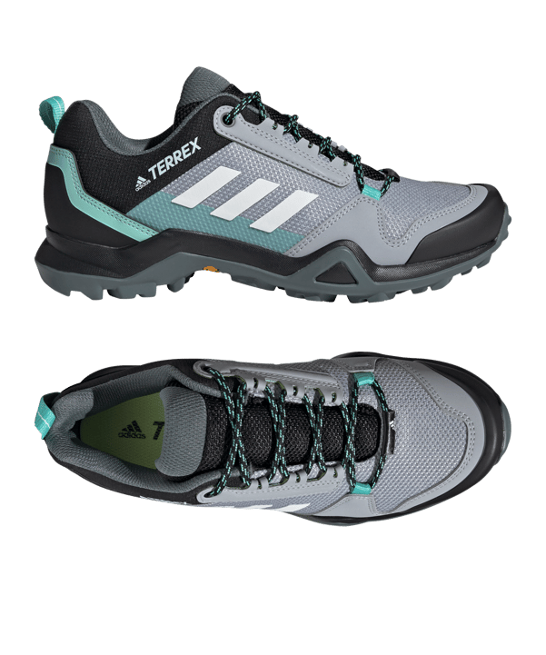 adidas Terrex AX3 Damen Grau Türkis Schwarz - grau