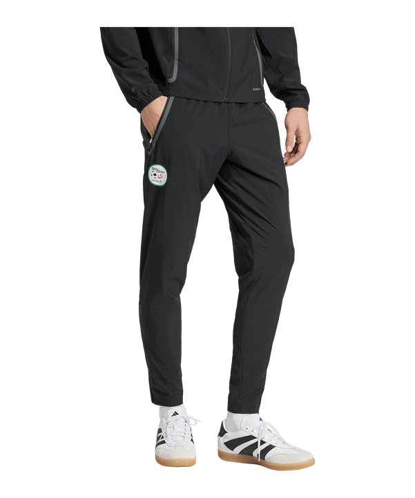 adidas Algeria Tiro 25 Competition Vis Tech Travel Pants Black - schwarz