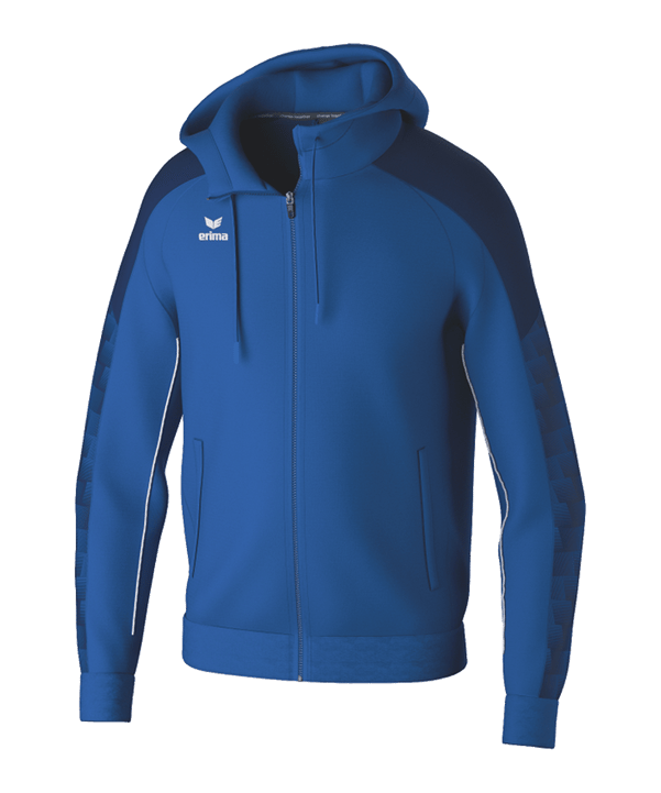 Erima Evo Star Kapuzenjacke Kids Blau - blau