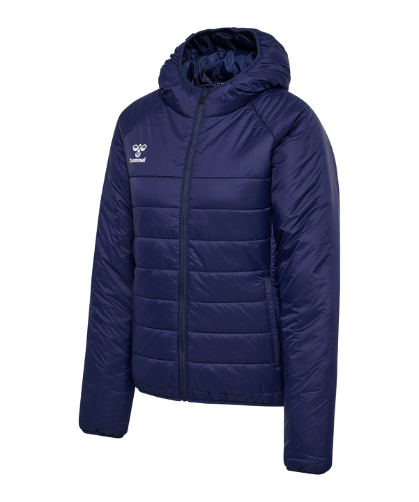 Hummel Go Quilted Kapuzenjacke Damen Blau F7026 - blau
